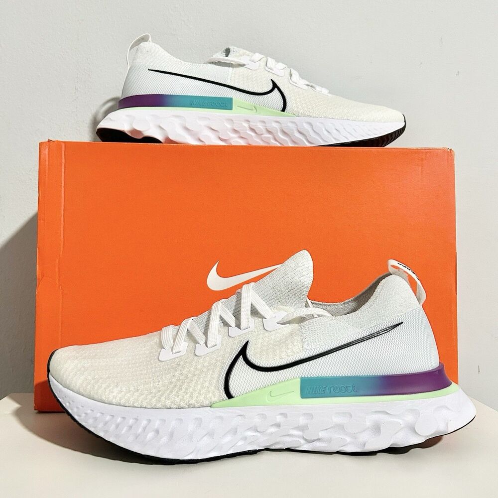 Nike React Infinity Run Flyknit “White Vapor Green” Men’s Size 12 Running Shoes